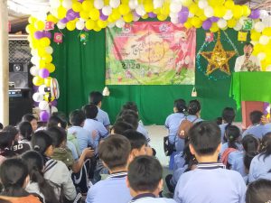Phát biểu của Hiệu trường nhà trường ông Lưu Phước Quang